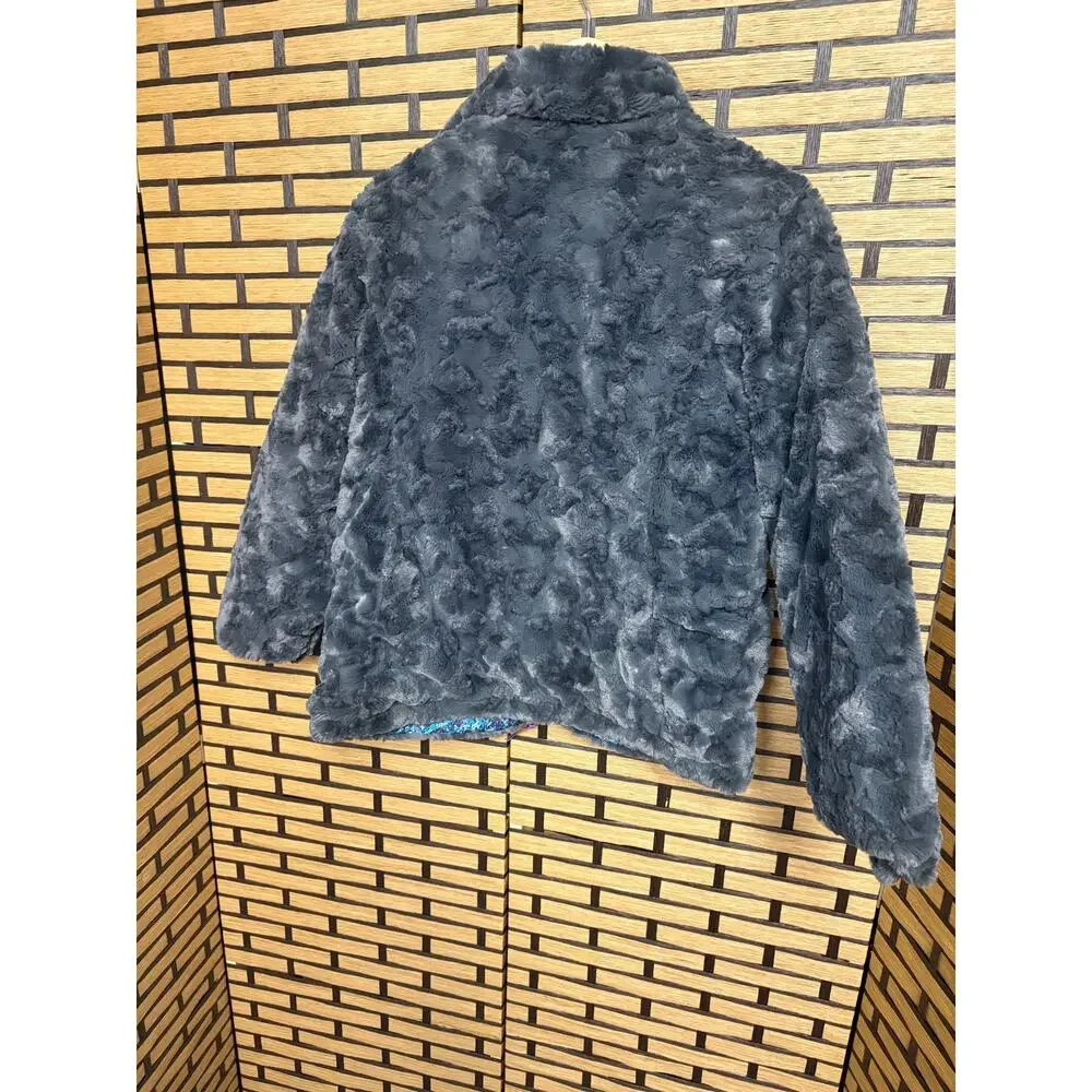 The North Face Blue And Gray Reversible Jacket‎ Girls Size XL
